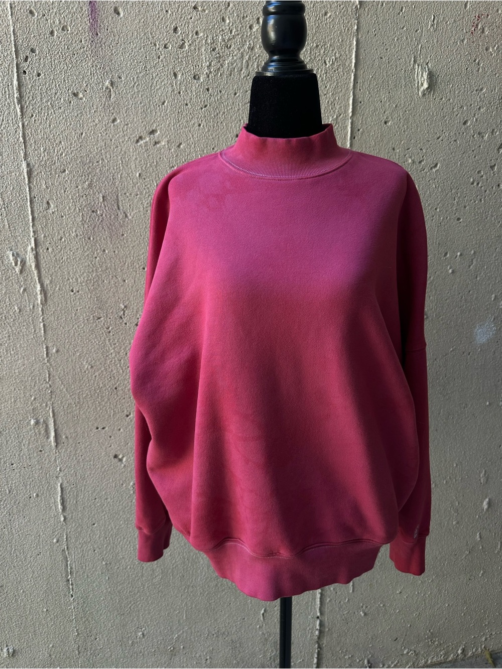 TNA Cranberry Mock Neck Sweatshirt